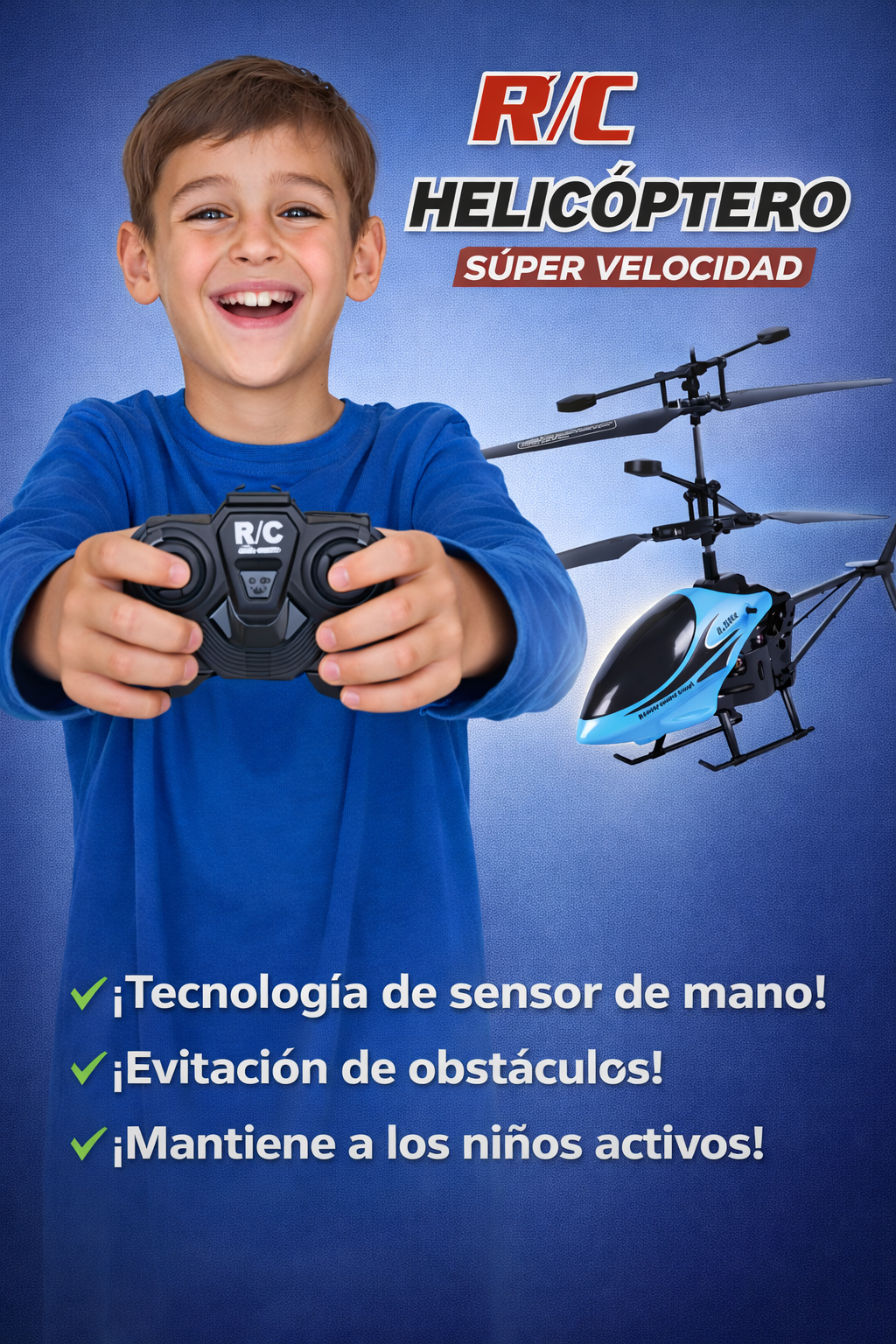 SkyBuddies Helicoptero Con Sensores