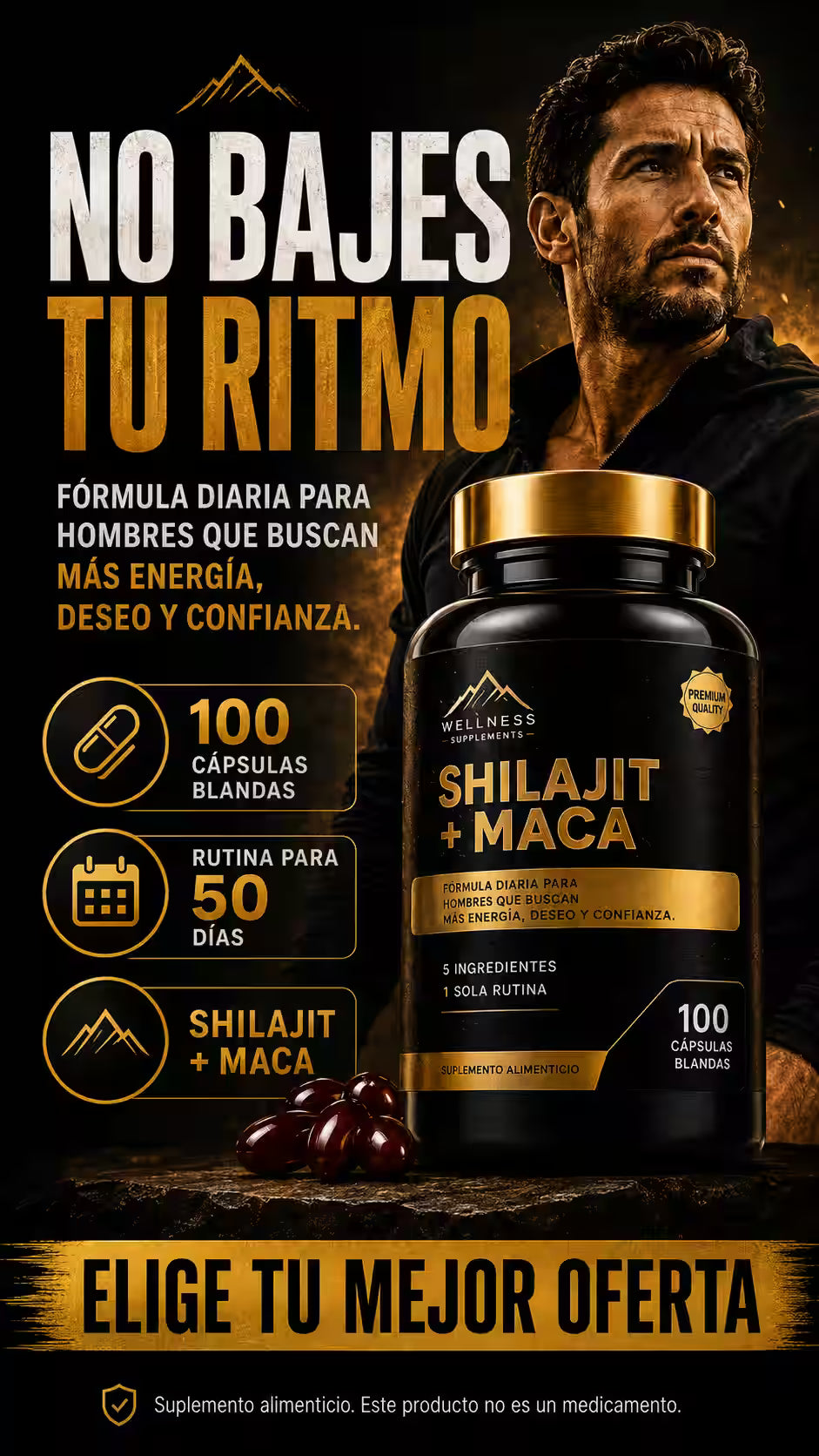 Shilajit Maca fórmula