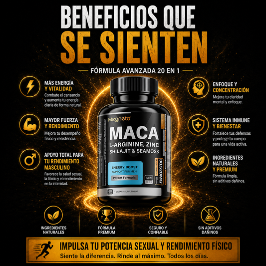 Suplemento Megneta Maca Hombres 60 cp