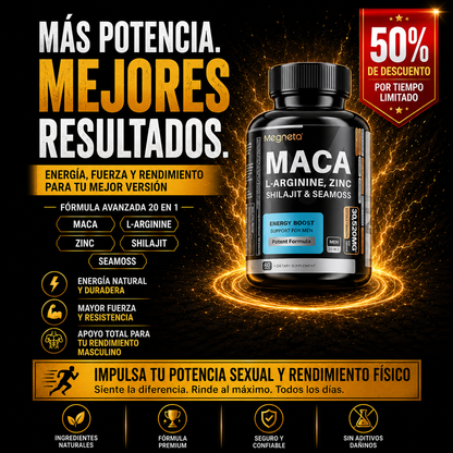 Suplemento Megneta Maca Hombres 60 cp