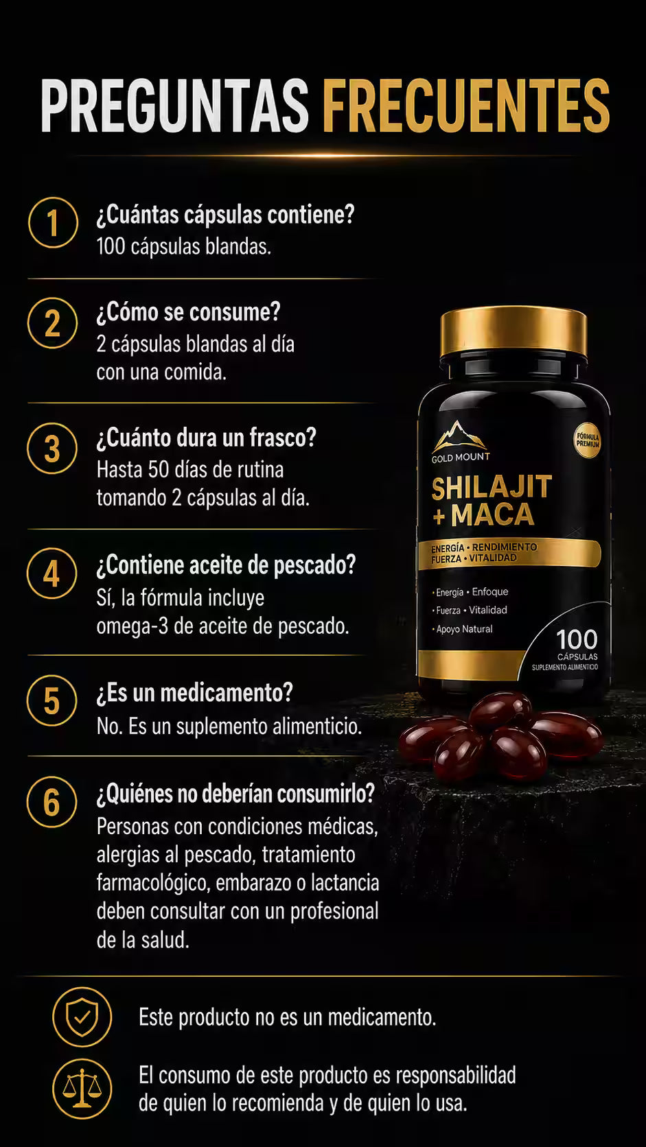 Información Suplemento Shilajit Maca