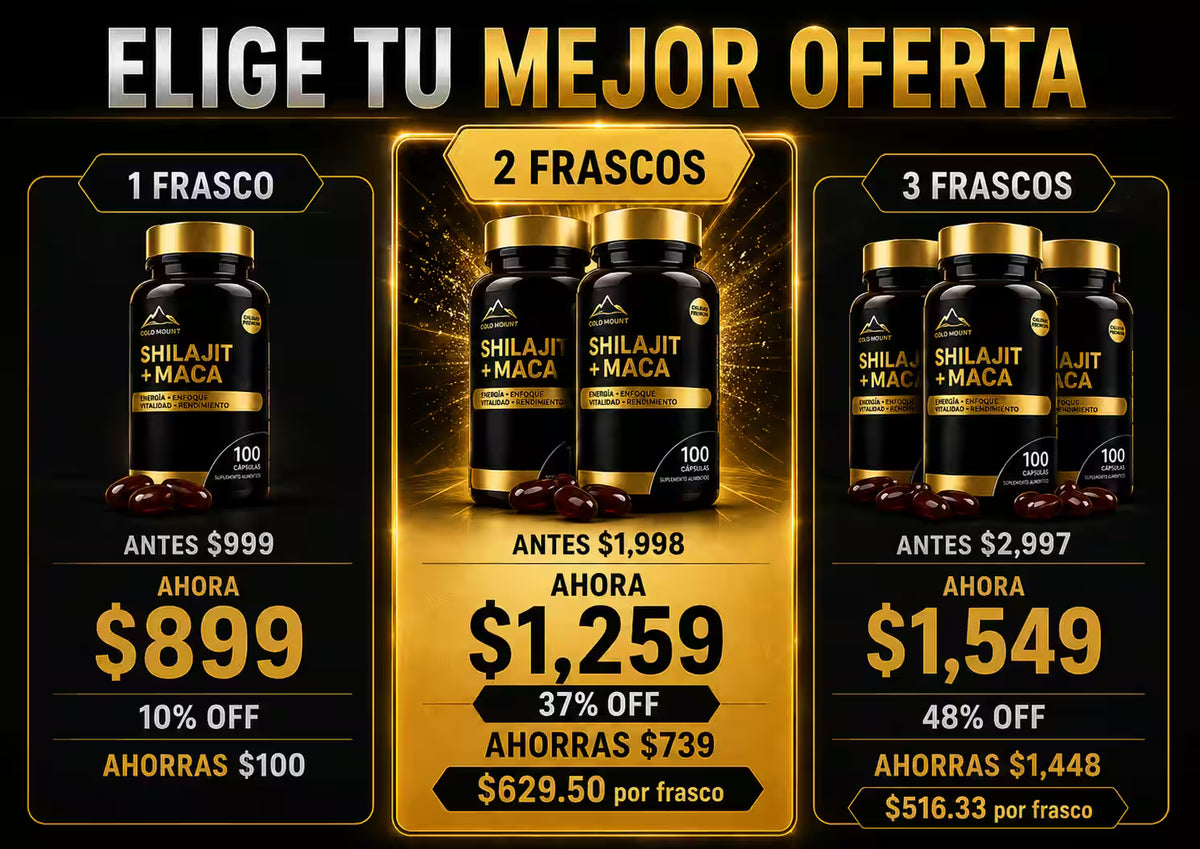Suplemento Shilajit Maca