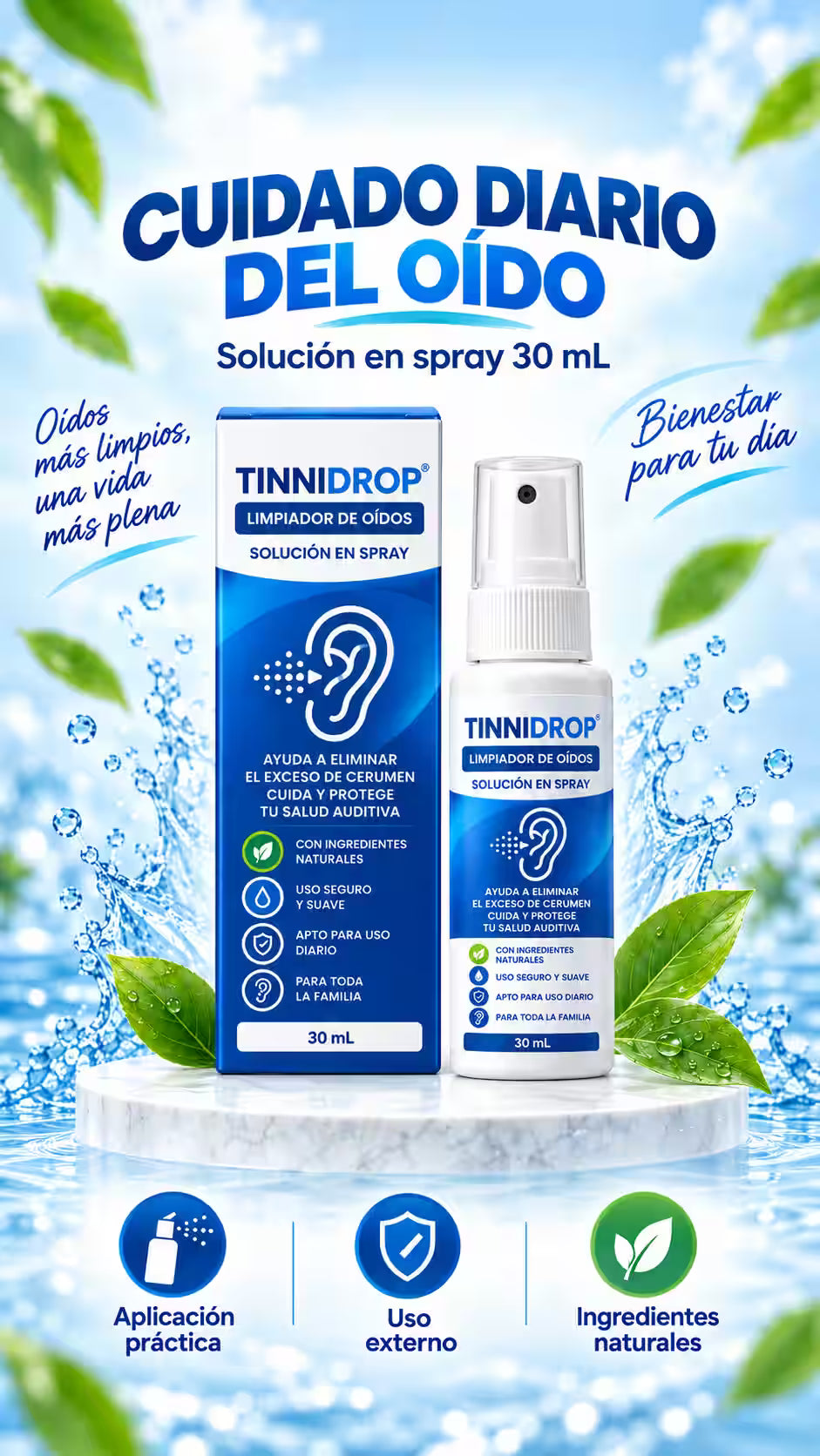 Tinnidrop Limpiador de Oidos