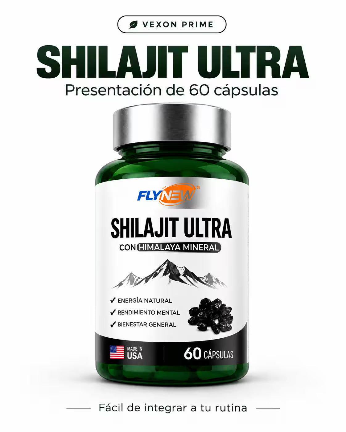 Shilajit Ultra FlyNew 60 Capsulas