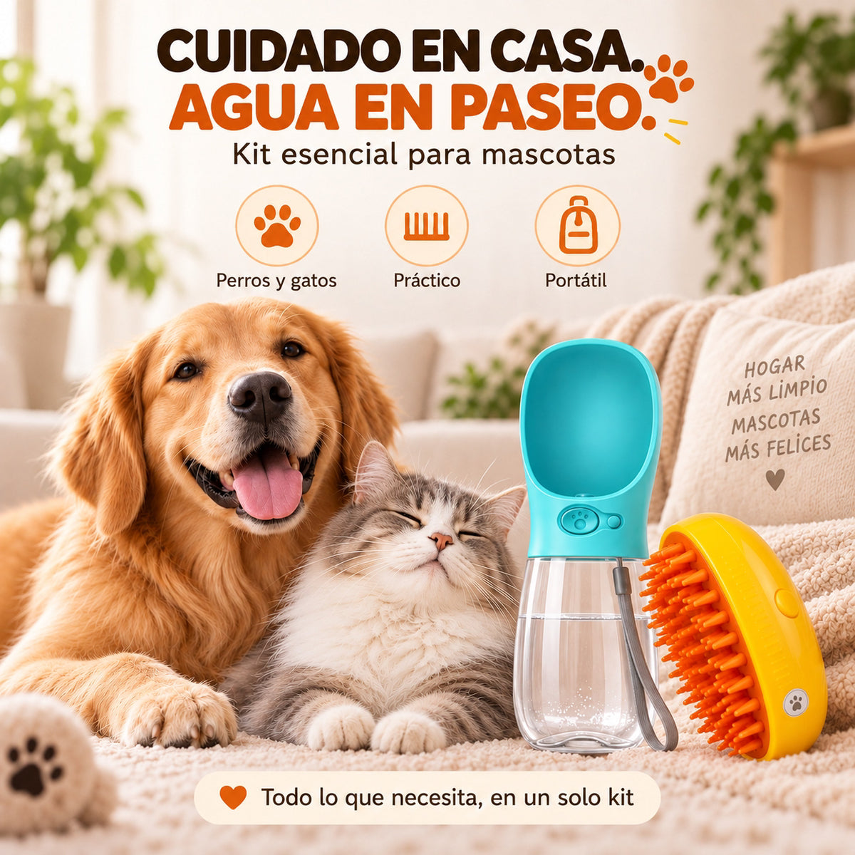 Kit Esencial 2 en 1 para Mascotas